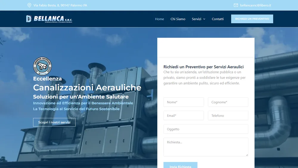 Il sito di Bellanca snc