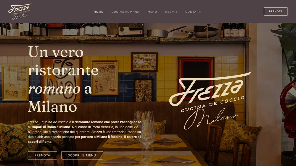 Il sito di Frezza Milano