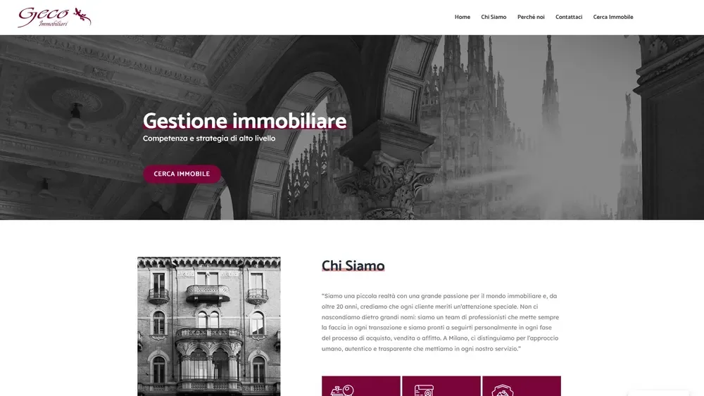 Il sito di Geco Immobiliari