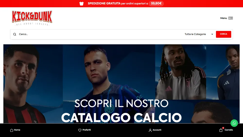 Il sito di Kick & Dunk