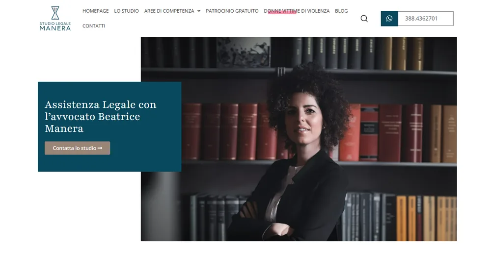 Il sito di Studio Legale Manera